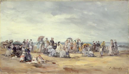 The Beach at Trouville, 1873